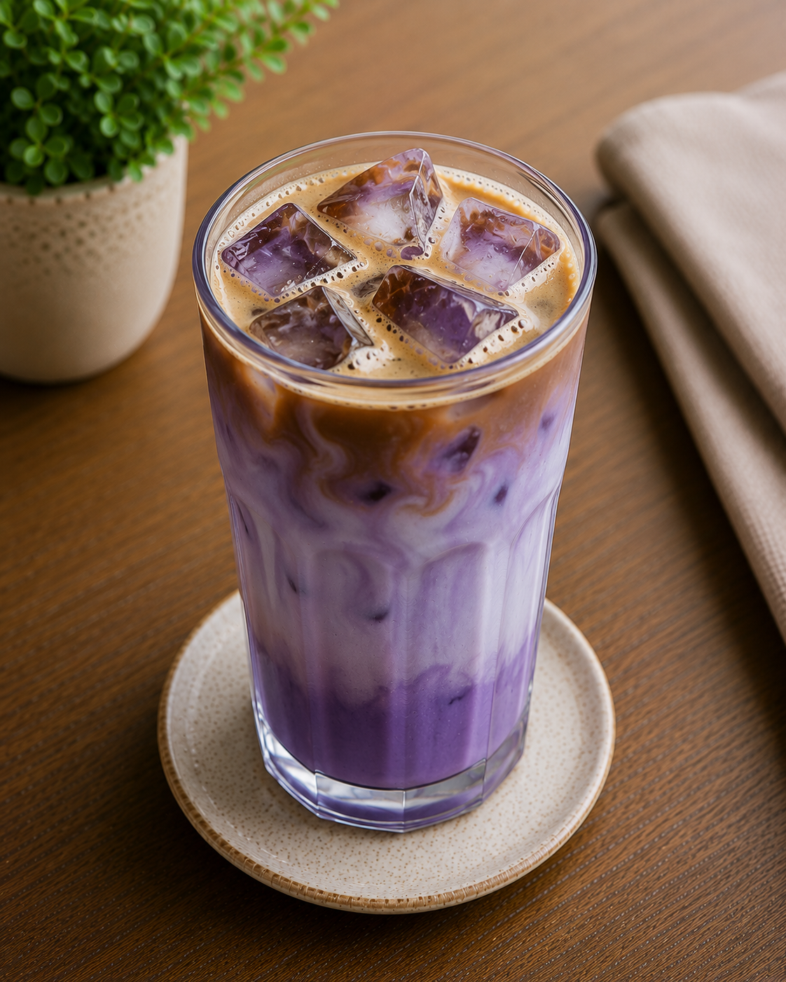 Ube Ice Latte