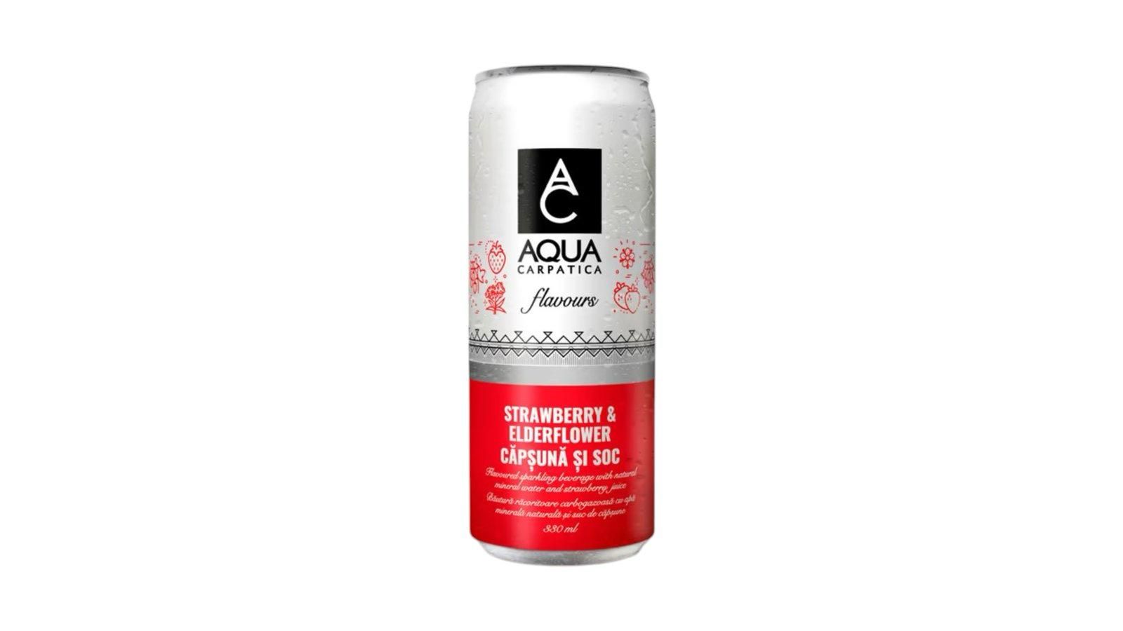 AQUA CARPATICA FLAVOURS CAPSUNA SI SOC 0.33 L 