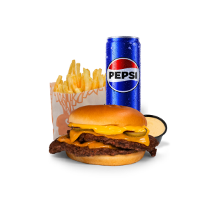 MENIU DUBLU SMASH BURGER - 630g