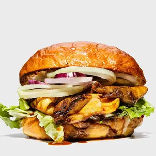 Szarpany Boczniak w Miso Burger