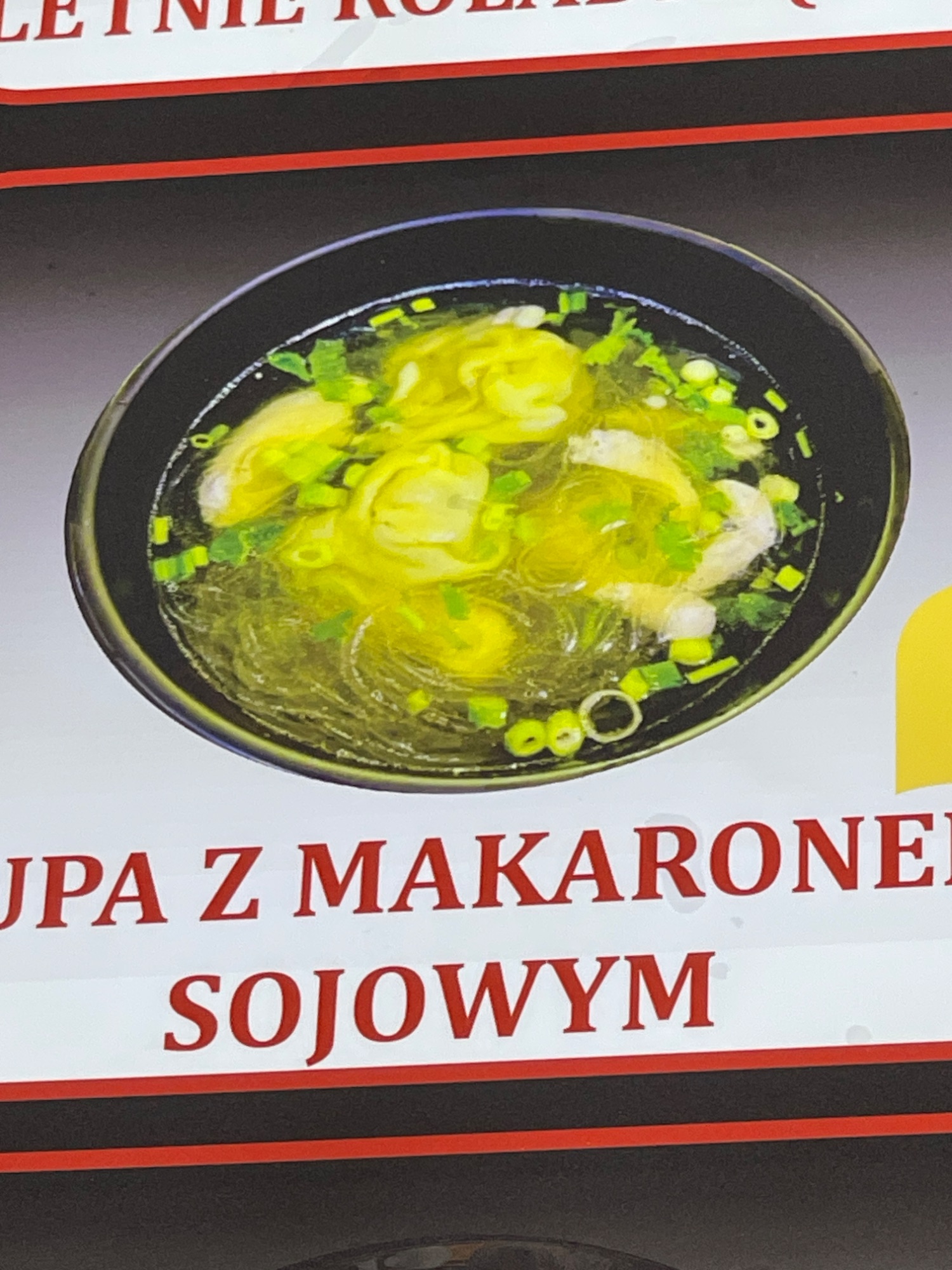8. Zupa z makaronem sojowym