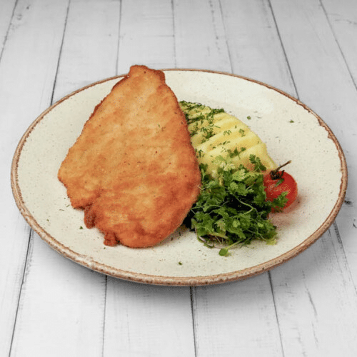Panierowany kotlet z piersi kurczaka