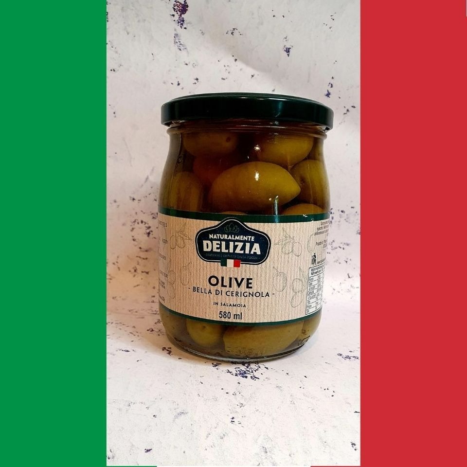 Oliwki zielone w słoiku Delizia