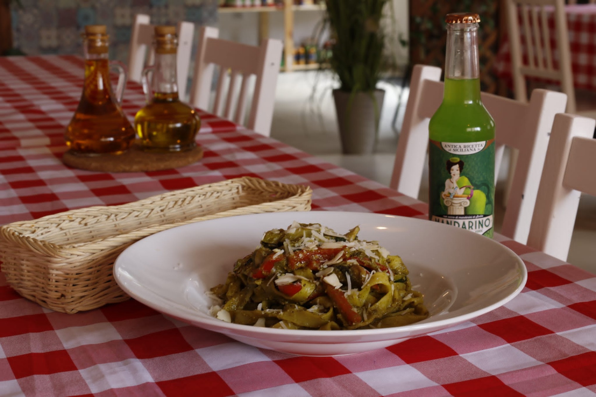 Tagliatelle z papryką