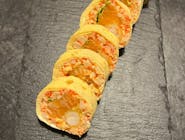 Tamago GRAND łosoś, sałatka surimi, krewetki w tempurze 6szt.
