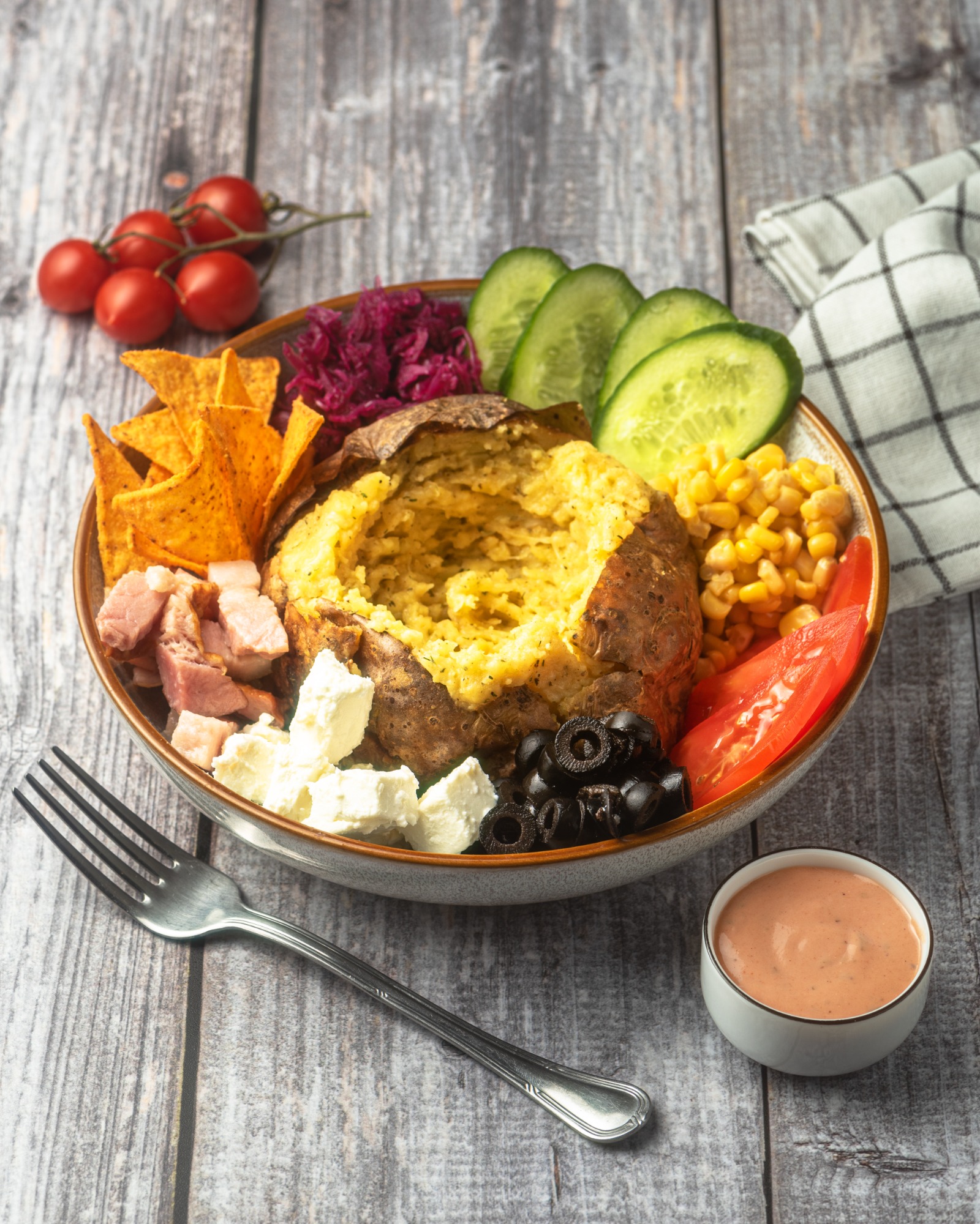 Kumpir własnej kompozycji mały