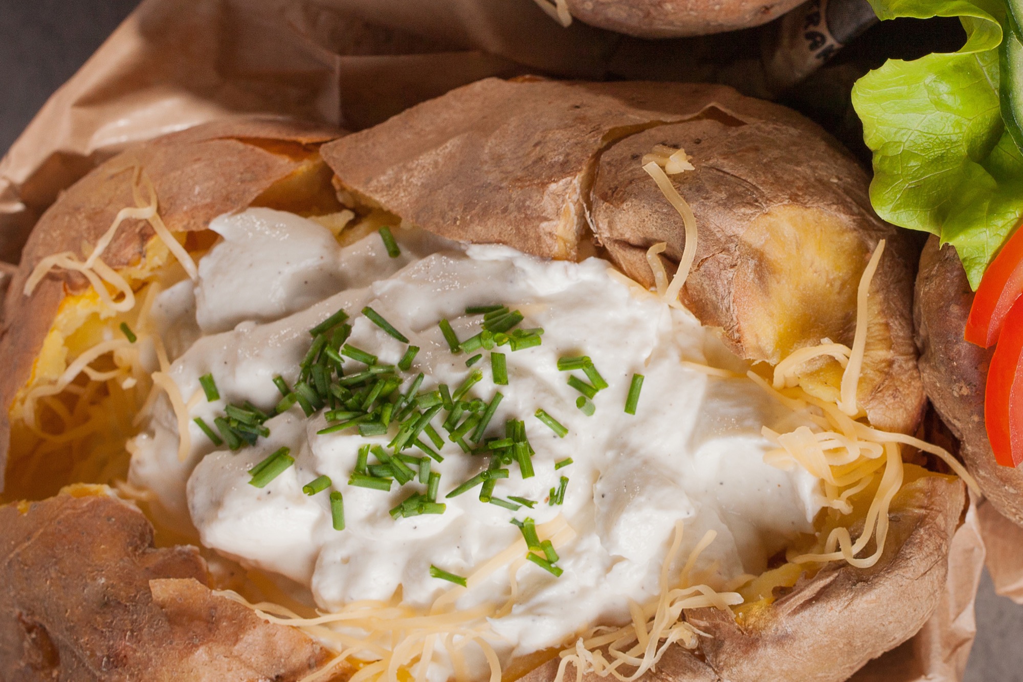 Kumpir z Gzikiem duży 