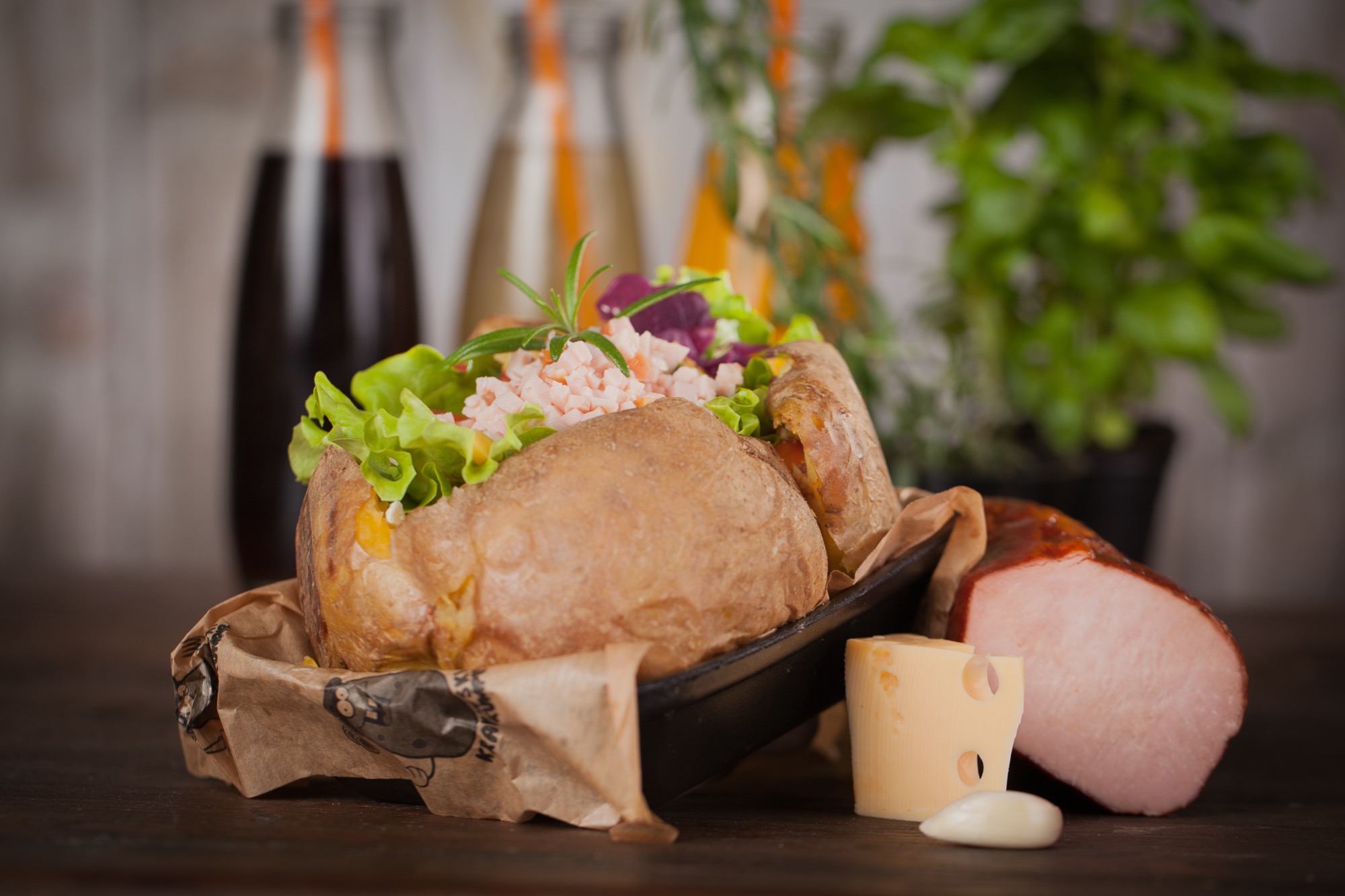 Kumpir z Szynką mały