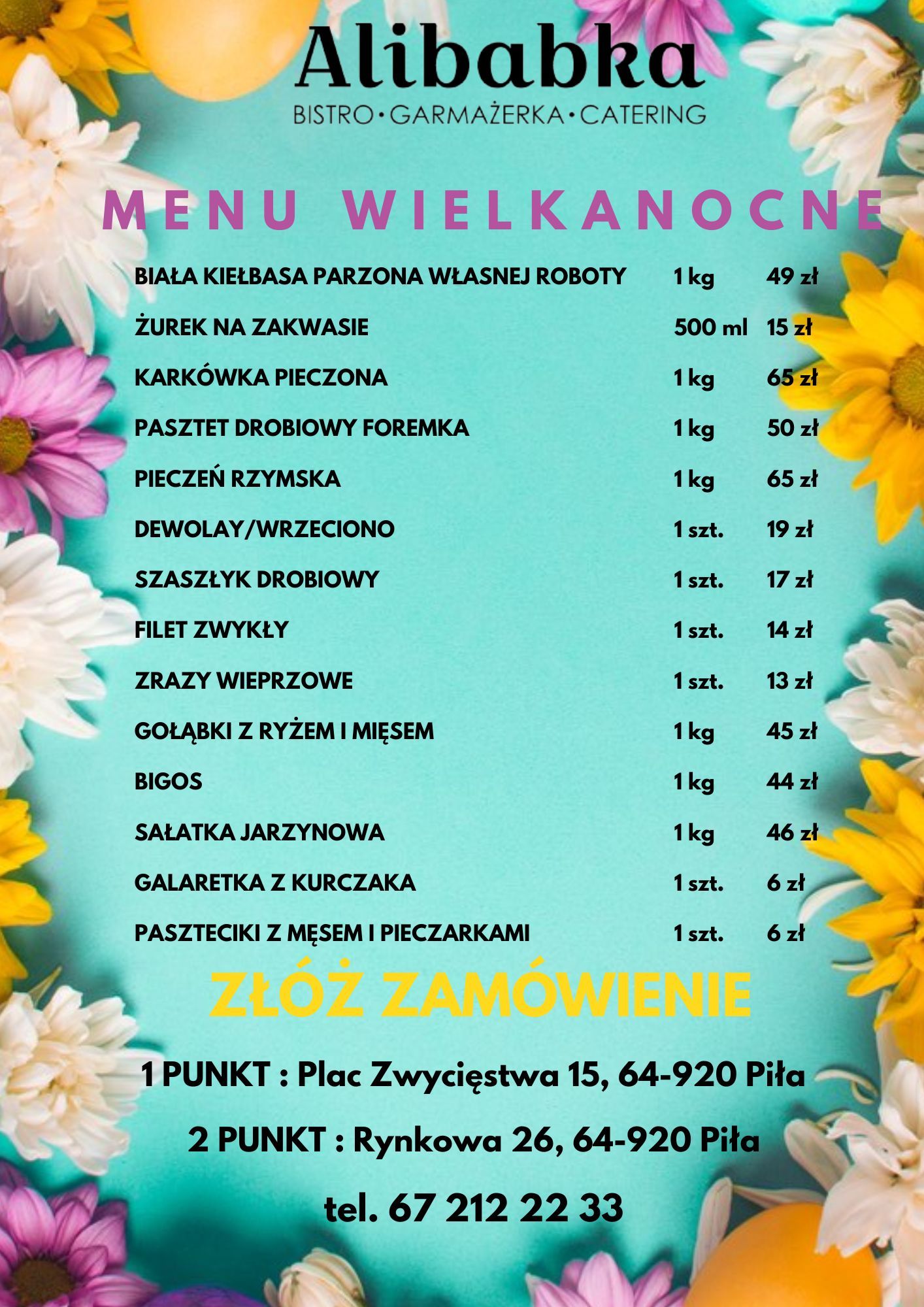 Menu wielkanocne