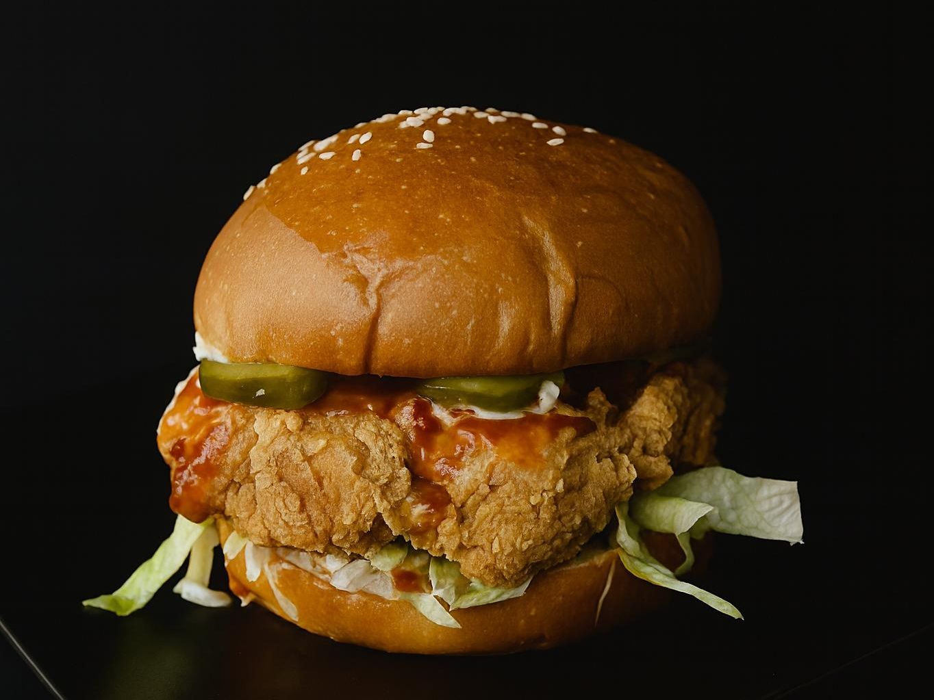 Meniu Burger Pui Crocant Sweet Chili