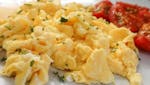 SCRAMBLED EGGS WITH FRESH CHIVES