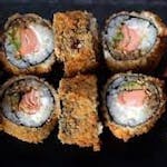 10. Sake maki tempura - pieczony łosoś / baked salmon
