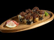 Hosomak awokado tempura z tatarem z tuńczyka 200g