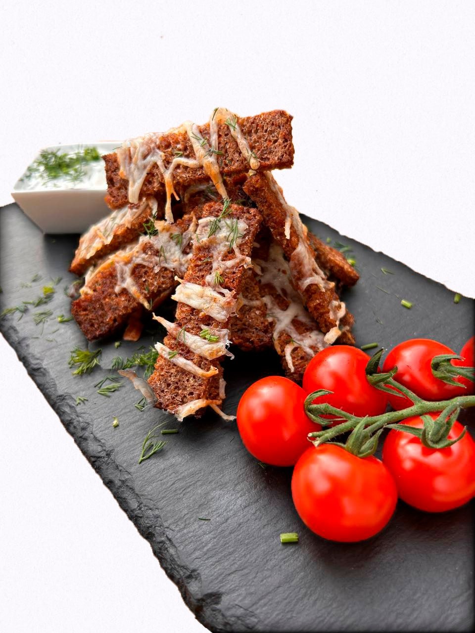 Grzanki z czosnkiem i serem