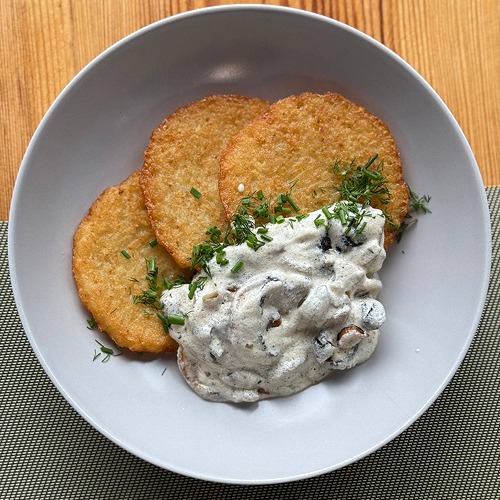 Draniki z maczanka po białorusku 