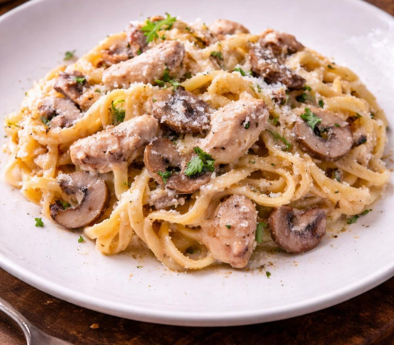 Paste cu pui si ciuperci 450 g