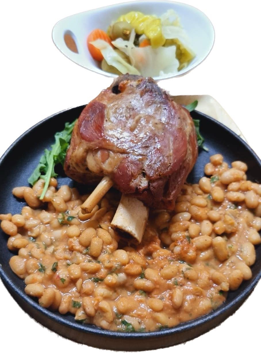 Ciolan cu iahnie de fasole și murături 940 g