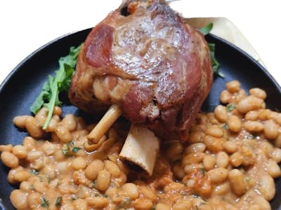 Ciolan cu iahnie de fasole și murături 940 g