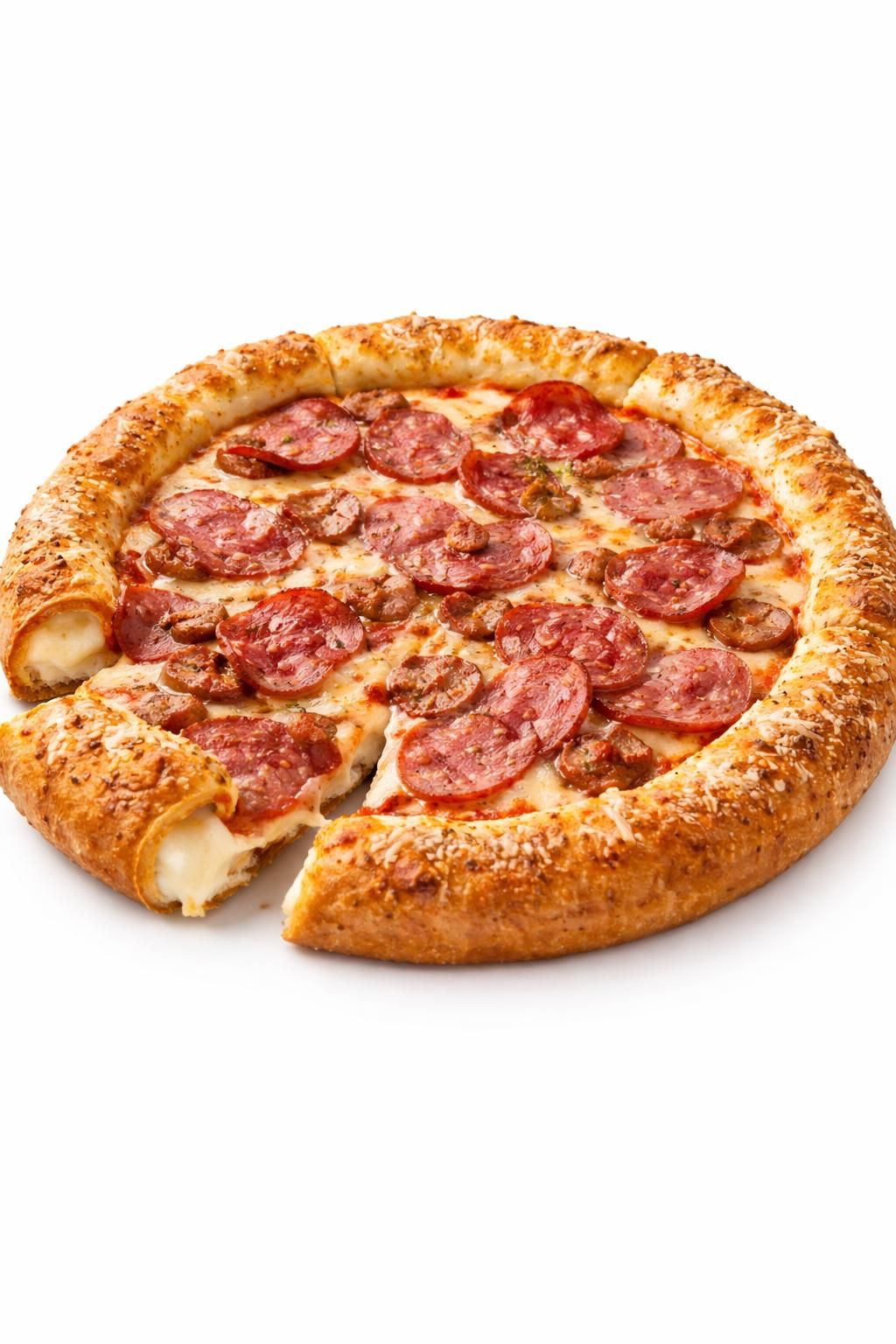 Pizza Casei cu borduri umplute cu mozzarella 610 g