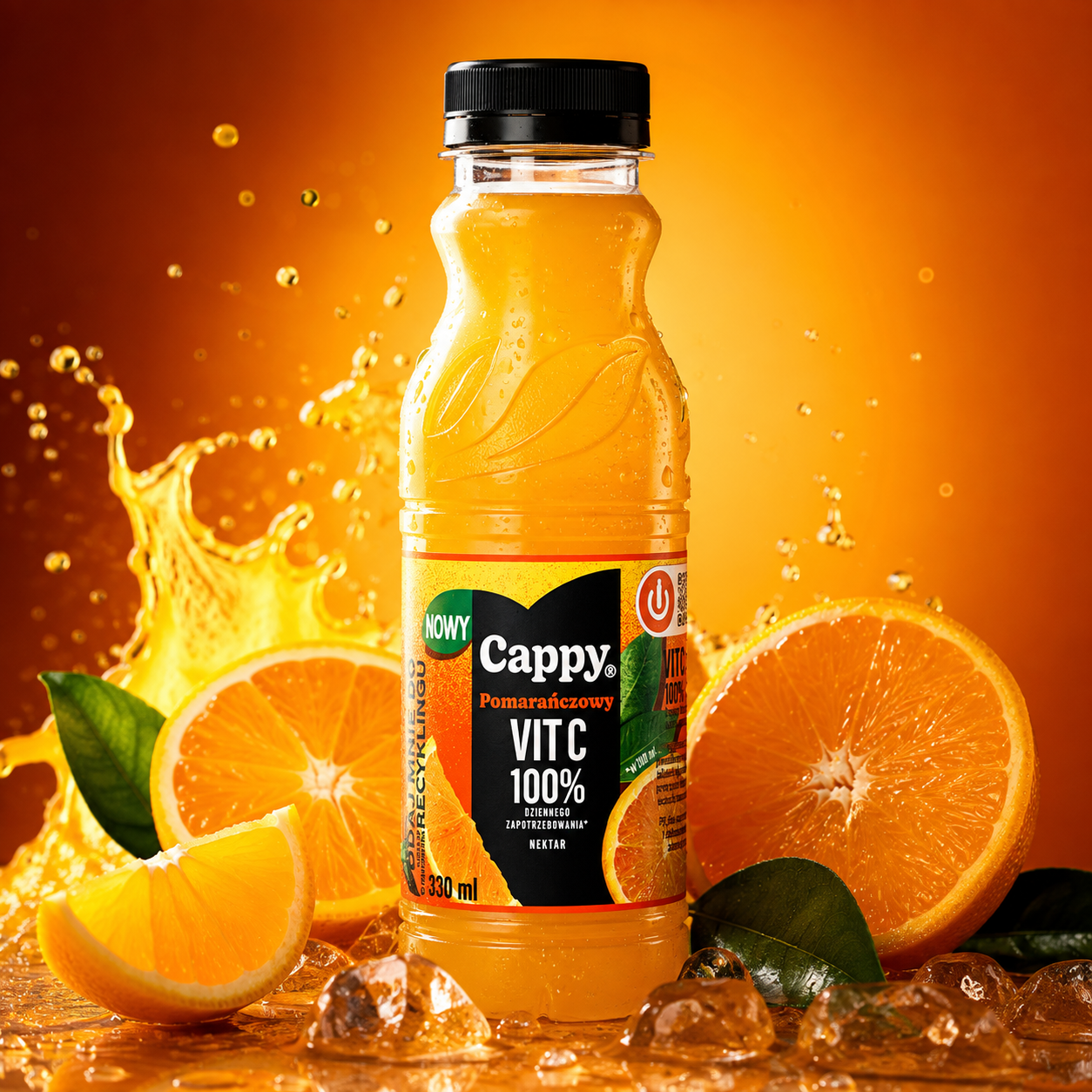 Cappy pomarańcowy 330ml