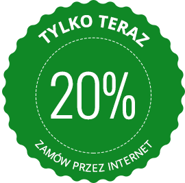 W środy jest promocja na sałatki i makarony -20%