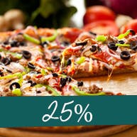 Druga duża pizza 25% taniej!