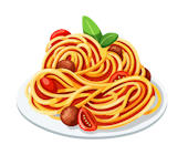 Spaghetti aglio e olio with chicken