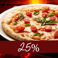 Pizza taniej o 25%