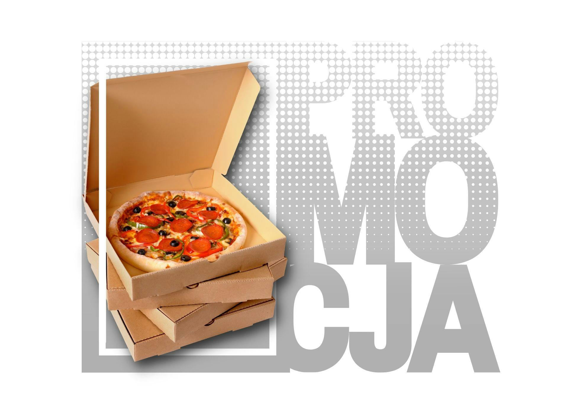 Do 3 sztuk pizzy w rozmiarze M pizza Verona w rozmiarze S gratis plus 1,5zł za opakowanie