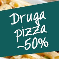 Druga pizza 50% ceny