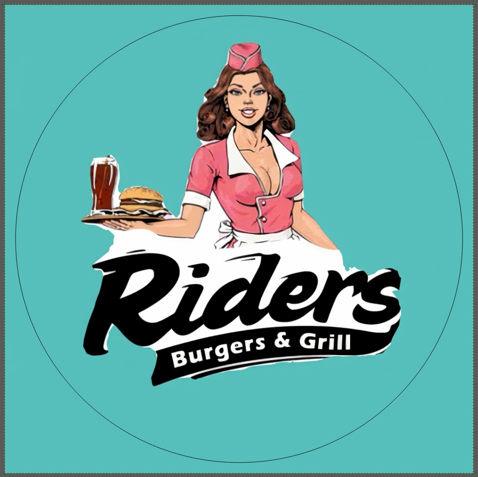 RIDERS BURGERS GRILL logo