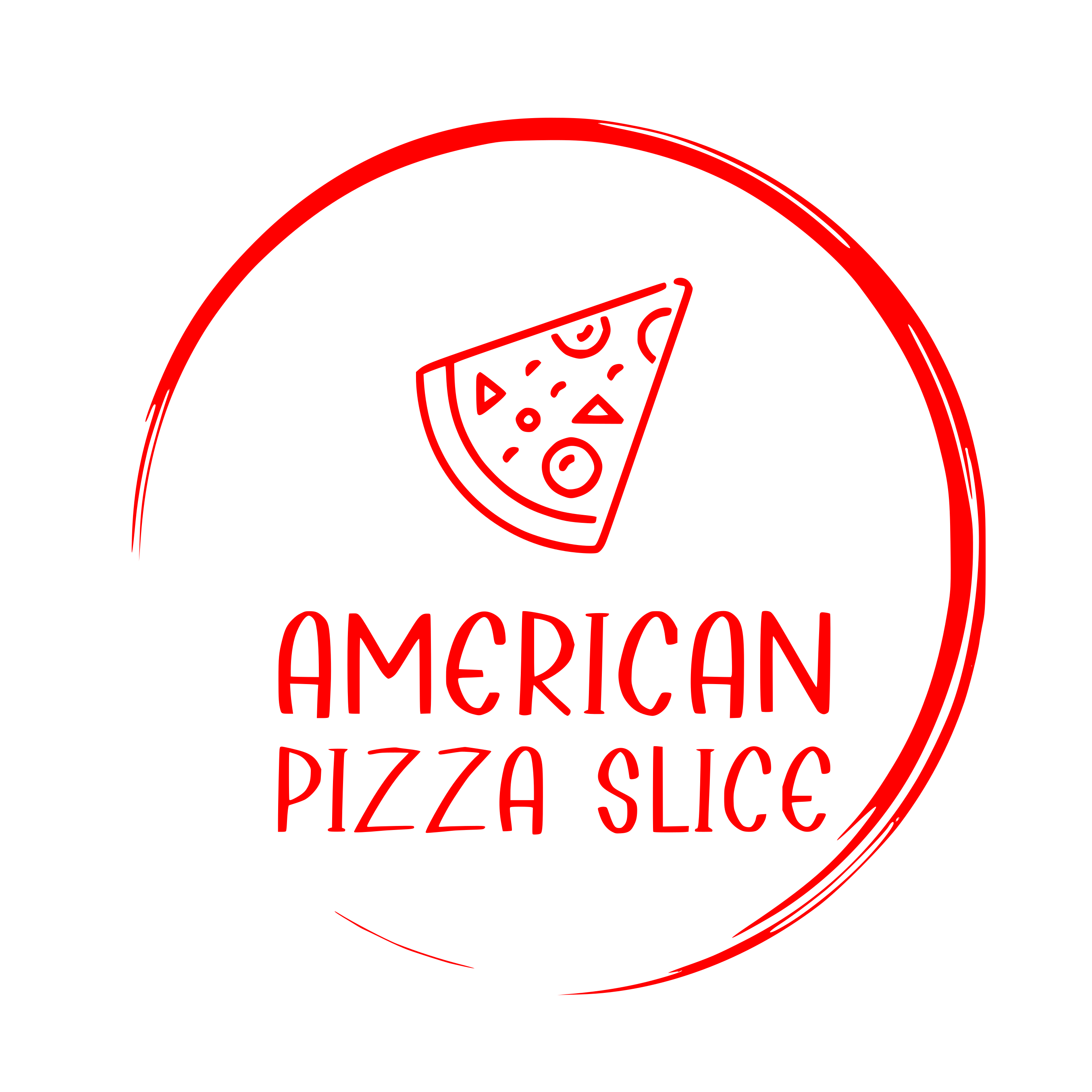 American Pizza Slice logo