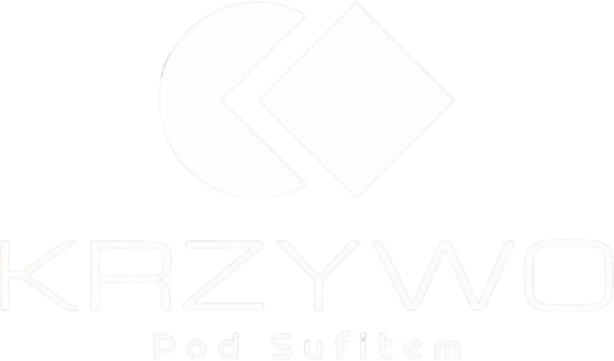 Krzywo pod sufitem logo