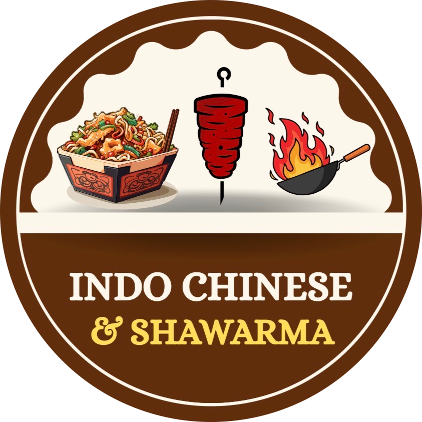 Indo Chinese & shawarma house logo